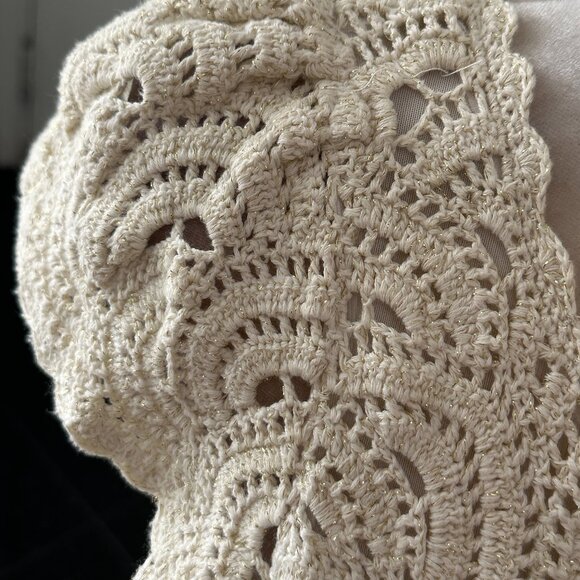 INC INTERNATIONAL CONCEPTS Women’s Ivory/Gold Embroidered Sheath Dress Sz L - Picture 7 of 15